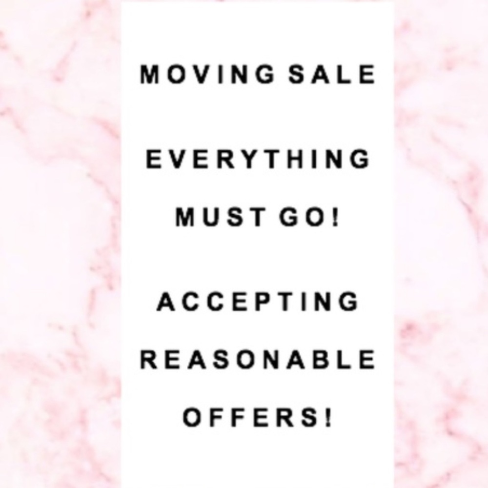 Moving Sale Announcement